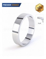 Flat Shape Silver Wedding Ring