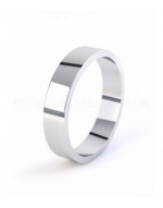 Flat Shape Silver Wedding Ring