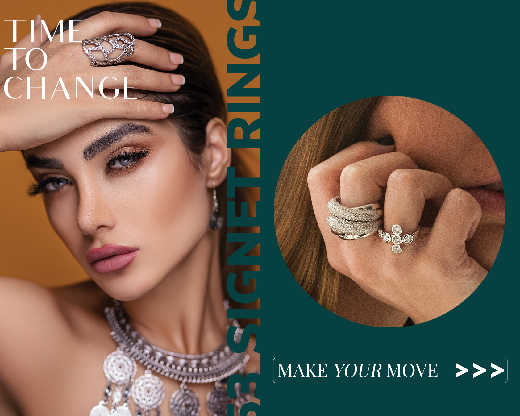 Signet Rings - Time To Change - Make your move